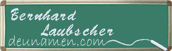 Bernhard Laubscher Visitenkarte